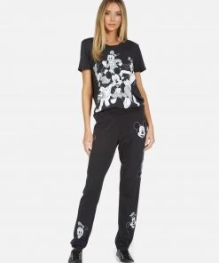 Lauren Moshi Short Sleeve Wolf Mickey Crew