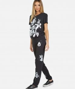 Lauren Moshi Short Sleeve Wolf Mickey Crew