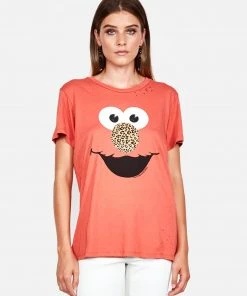 Lauren Moshi Wolf Leopard Elmo Short Sleeve