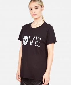Lauren Moshi Wolf Love Bones Short Sleeve