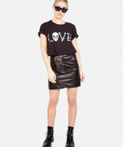 Lauren Moshi Wolf Love Bones Short Sleeve