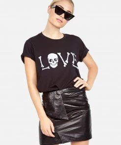Lauren Moshi Wolf Love Bones Short Sleeve
