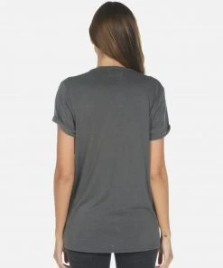 Lauren Moshi Short Sleeve Wolf Heart Leopard