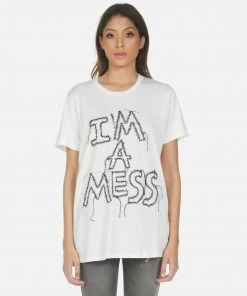 Lauren Moshi Wolf I'm A Mess Short Sleeve