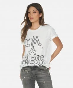 Lauren Moshi Wolf I'm A Mess Short Sleeve