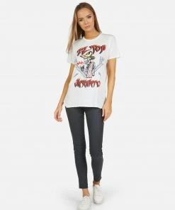Lauren Moshi X ZZ Top Short Sleeve Wolf ZZ Top