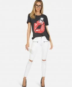 Lauren Moshi X Betty Boop Tops Wolf Betty Boop