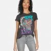 Lauren Moshi Wolf Peace Love Camel Short Sleeve