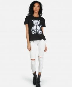 Lauren Moshi Short Sleeve Wolf Peace Teddy