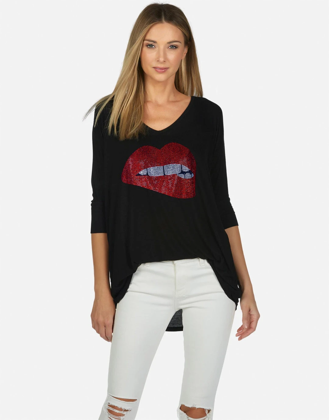 Lauren Moshi X Tops Eva X Crystal Biting Lip 1 Lauren Moshi X Tops Eva X Crystal Biting Lip