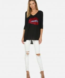 Lauren Moshi X Tops Eva X Crystal Biting Lip 7 Lauren Moshi X Tops Eva X Crystal Biting Lip