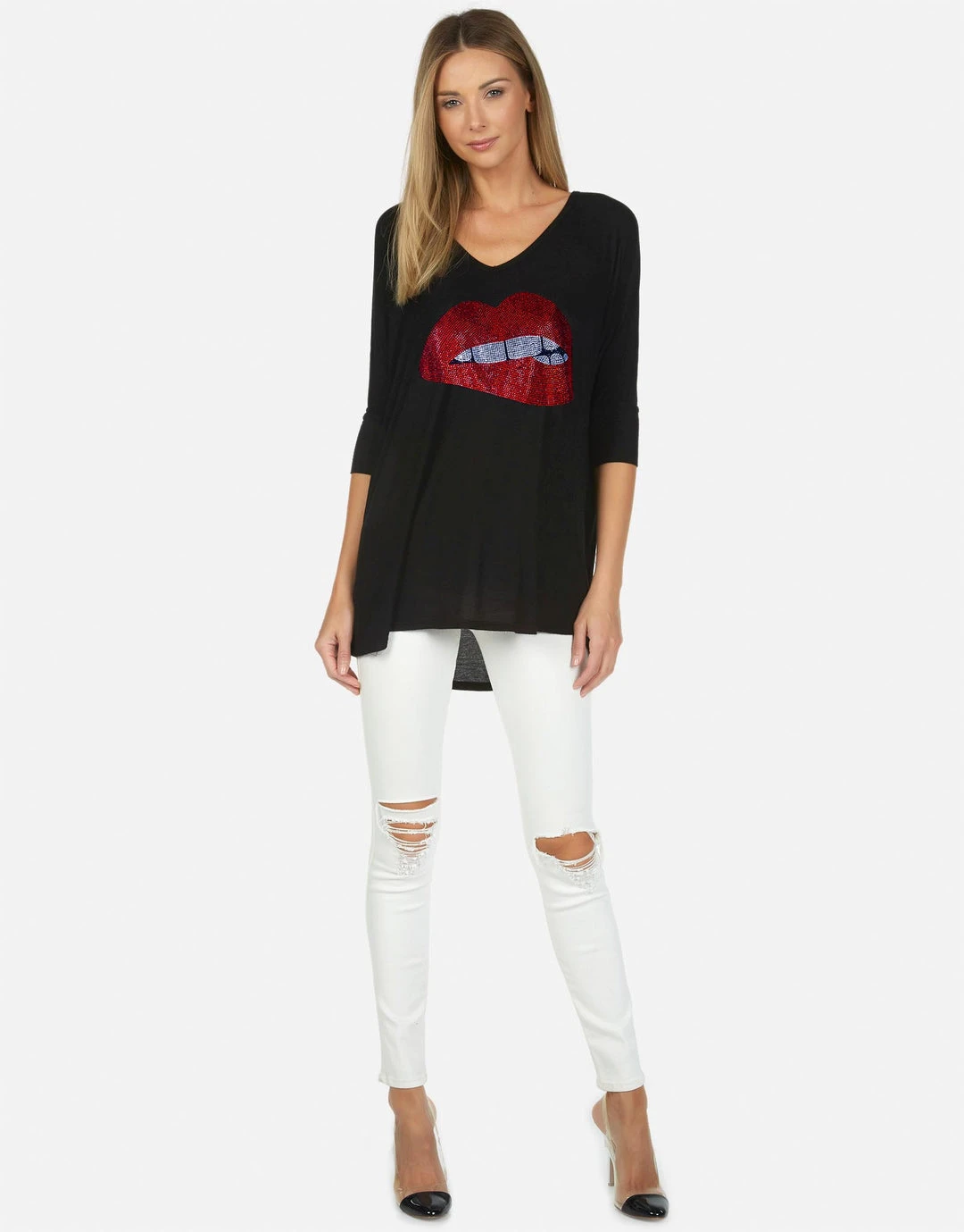 Lauren Moshi X Tops Eva X Crystal Biting Lip 4 Lauren Moshi X Tops Eva X Crystal Biting Lip