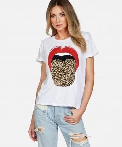 Lauren Moshi X Short Sleeve Edda X Leopard Tongue