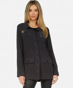 Lauren Moshi Ashanti Crystal Stars Long Sleeve