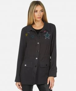 Lauren Moshi Ashanti Crystal Stars Long Sleeve