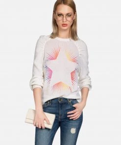 Lauren Moshi Vida Bright Starburst Long Sleeve