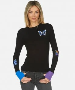 Lauren Moshi Long Sleeve Solange Butterfly