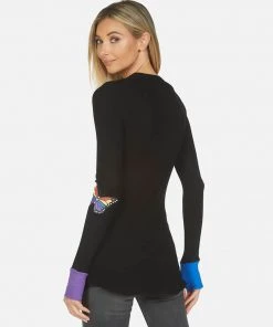 Lauren Moshi Long Sleeve Solange Butterfly