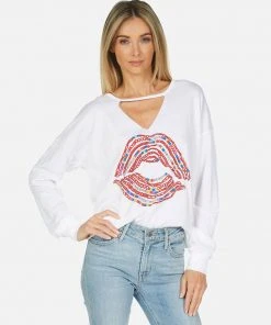 Lauren Moshi Long Sleeve Mirna Bracelet Lip