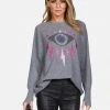 Lauren Moshi Ladona Electric Evil Eye Long Sleeve