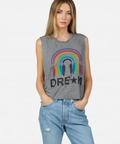 Lauren Moshi Tanks Kinzington Dream Rainbow