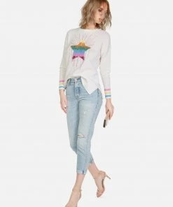 Lauren Moshi Vivian Dripping Heart Long Sleeve