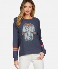 Lauren Moshi Long Sleeve Everly Elephant Hamsa