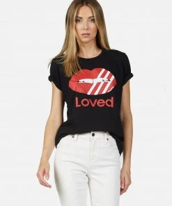 Lauren Moshi X Croft Striped Mouth Loved LAST CALL