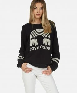 Lauren Moshi Noleta Feather Love Tribe Long Sleeve