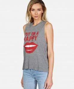 Lauren Moshi Tanks Kinzington Happy Smile