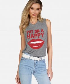 Lauren Moshi Tanks Kinzington Happy Smile