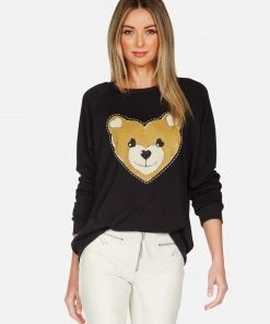 Lauren Moshi Long Sleeve Noleta Heart Teddy