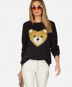 Lauren Moshi Long Sleeve Noleta Heart Teddy