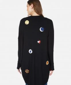 Lauren Moshi Irina Hippie Peace Love Long Sleeve