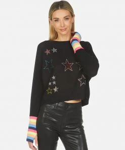 Lauren Moshi Janelle Crystal Stars Long Sleeve