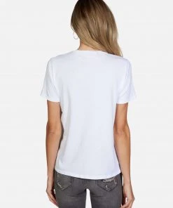 Lauren Moshi Short Sleeve Croft LA Peace Finger