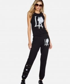 Lauren Moshi Brynn LA Peace Finger Bottoms