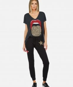 Lauren Moshi Bottoms Jess Leopard Star 11 Lauren Moshi Bottoms Jess Leopard Star