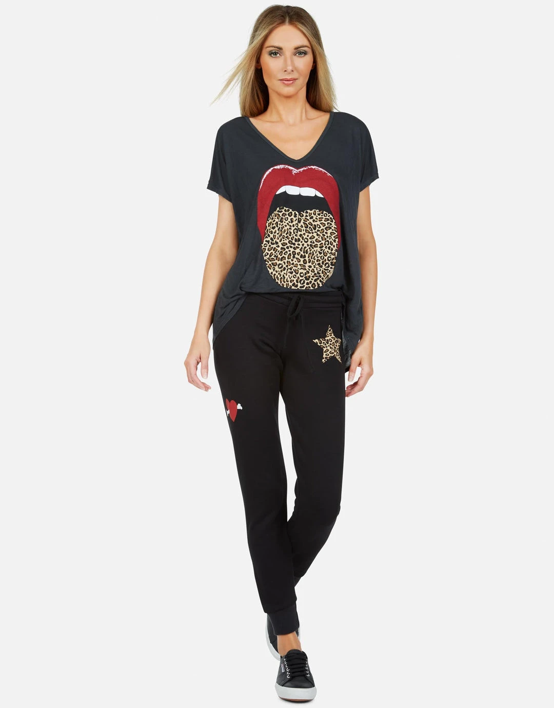 Lauren Moshi Bottoms Jess Leopard Star 2 Lauren Moshi Bottoms Jess Leopard Star