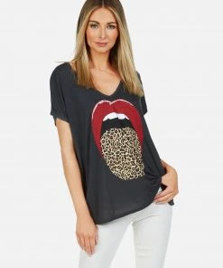 Lauren Moshi April Leopard Tongue Short Sleeve 14 Lauren Moshi April Leopard Tongue Short Sleeve