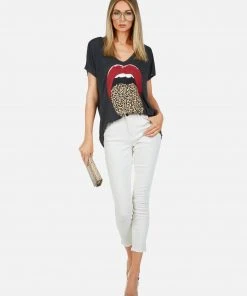 Lauren Moshi April Leopard Tongue Short Sleeve 15 Lauren Moshi April Leopard Tongue Short Sleeve