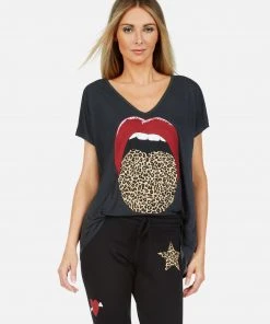 Lauren Moshi April Leopard Tongue Short Sleeve 16 Lauren Moshi April Leopard Tongue Short Sleeve