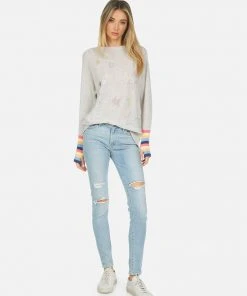 Lauren Moshi Lucinda Crystal Stars Long Sleeve