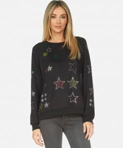 Lauren Moshi Long Sleeve Noleta Crystal Stars