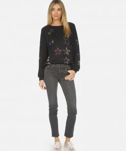 Lauren Moshi Long Sleeve Noleta Crystal Stars