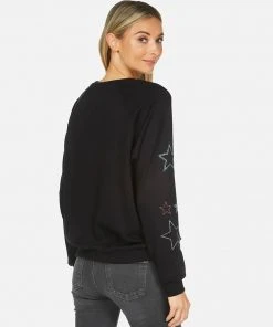 Lauren Moshi Long Sleeve Noleta Crystal Stars