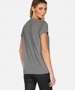 Lauren Moshi Short Sleeve Capri Peace Love Skull