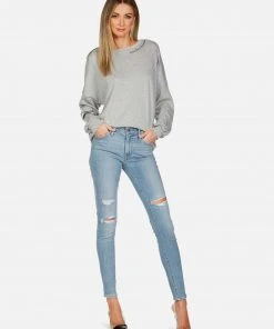 Lauren Moshi Long Sleeve Sierra Peace Sign Hand 10 Lauren Moshi Long Sleeve Sierra Peace Sign Hand