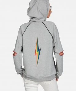 Lauren Moshi Hoodies Kylie Rainbow Skull Cloud