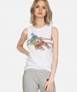 Lauren Moshi Tanks Ashlin Rainbow Tiger